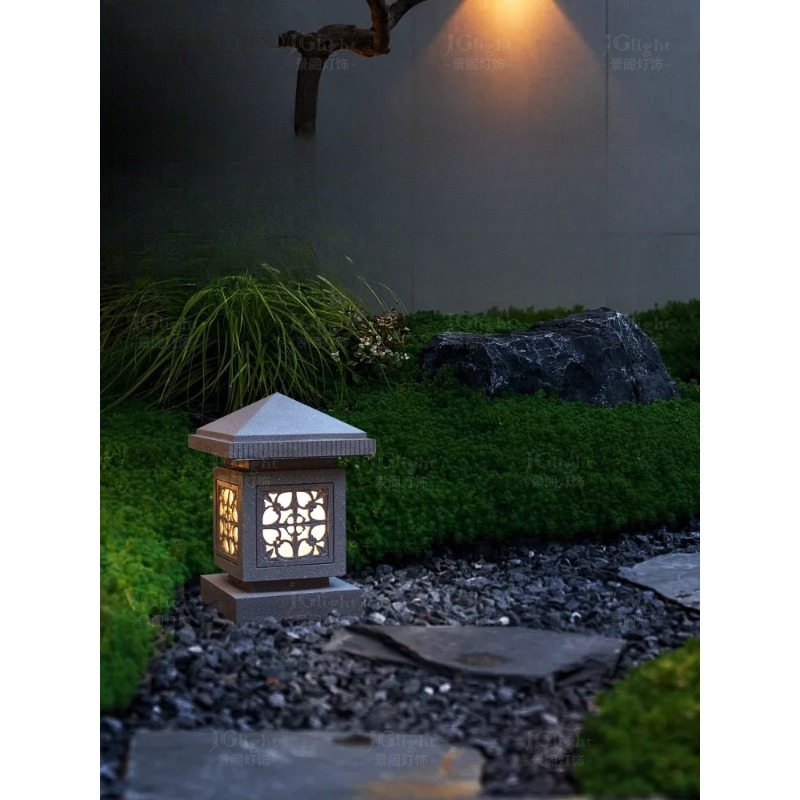Outdoor Chinese stone lantern  - Gardening Tools B&M review and price