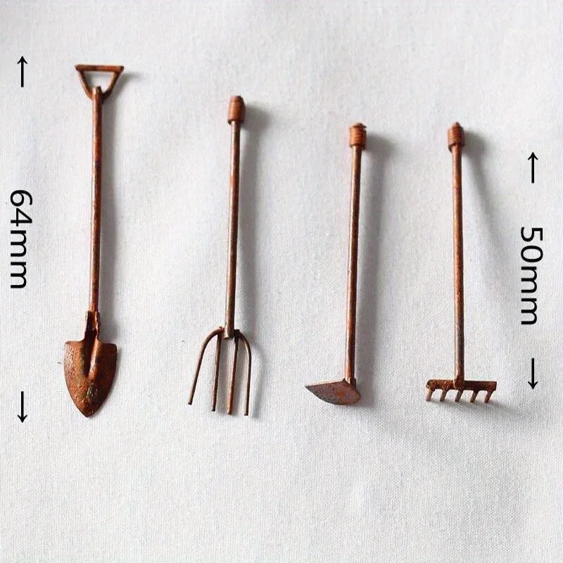 4Pcs/Pack Miniature Garden Too - Gardening Tools Combo review and price