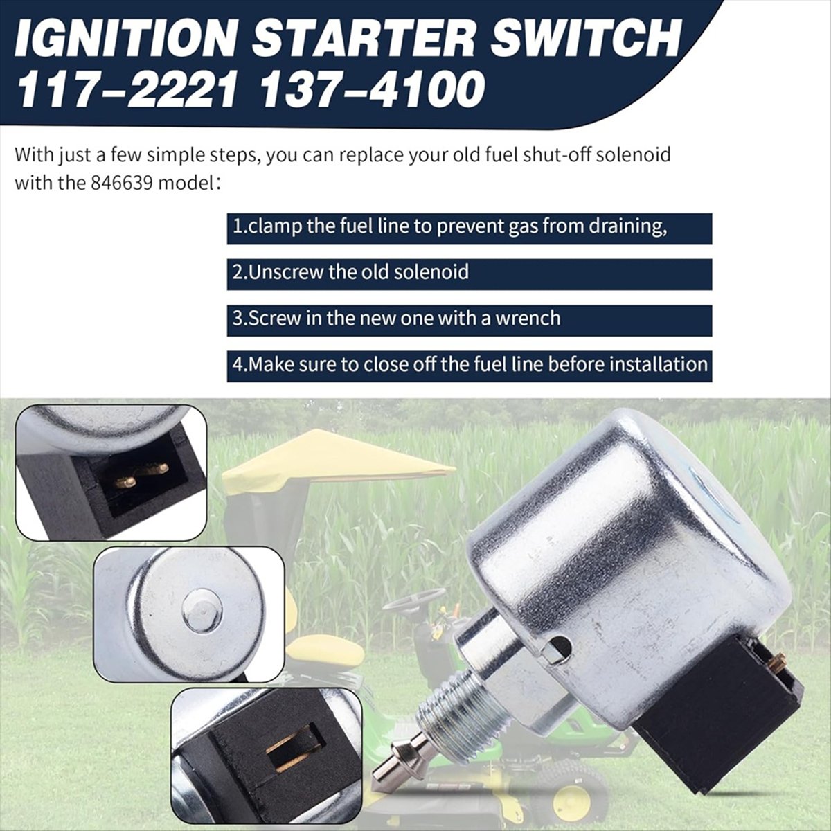 A24I 846639 Shut-Off Solenoid  - Gardening Tools B&M review and price