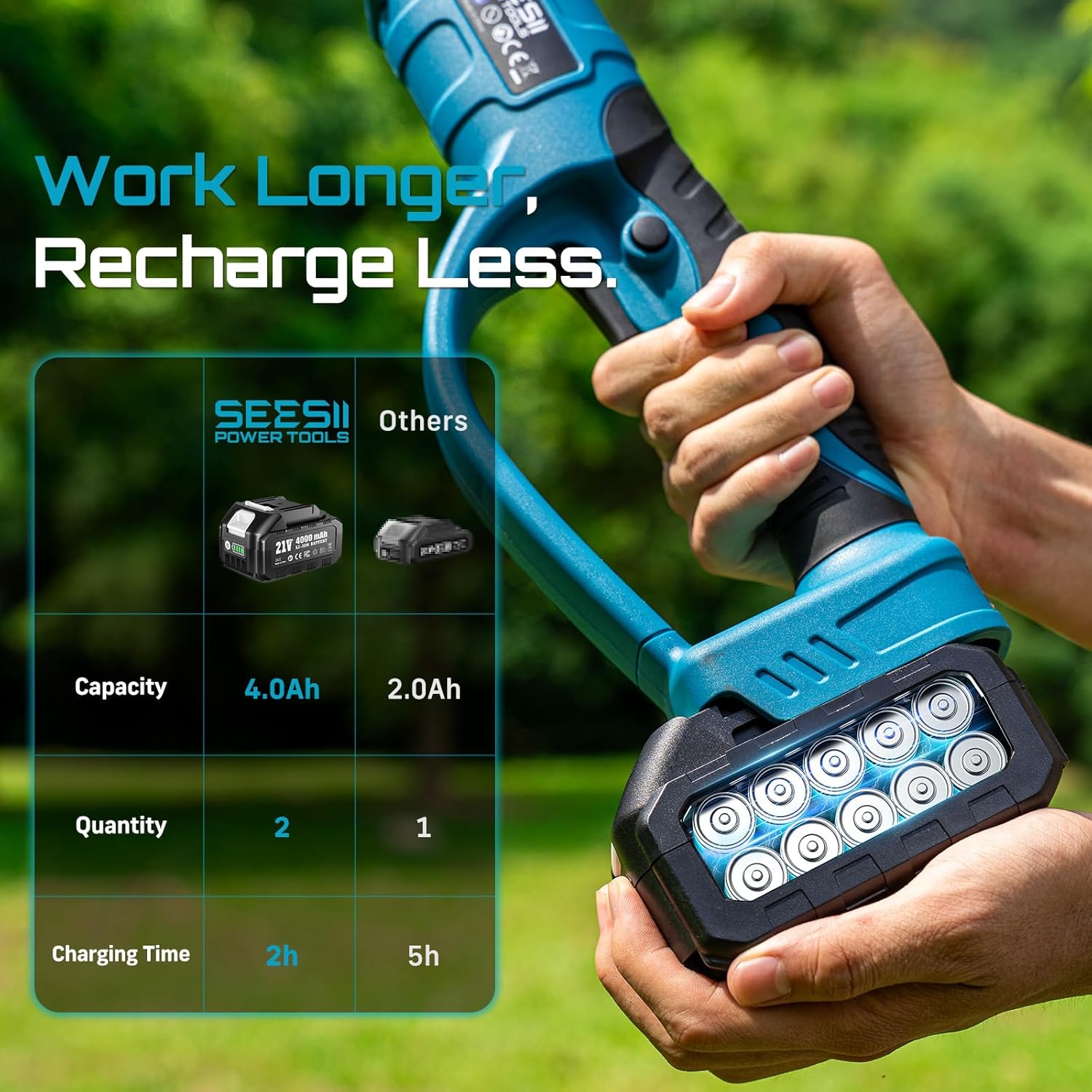 SEESII 2.5m Brushless Telescop - Gardening Tools Scissors review and price