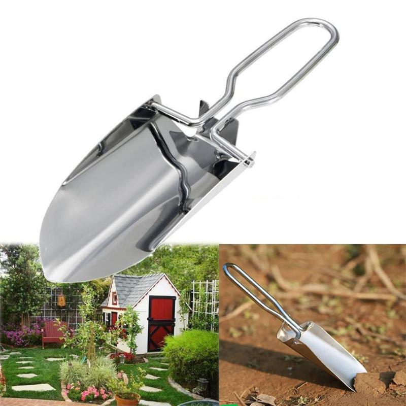 1/2pcs Stainless Steel Folding - Gardening Tools Spade review and price
