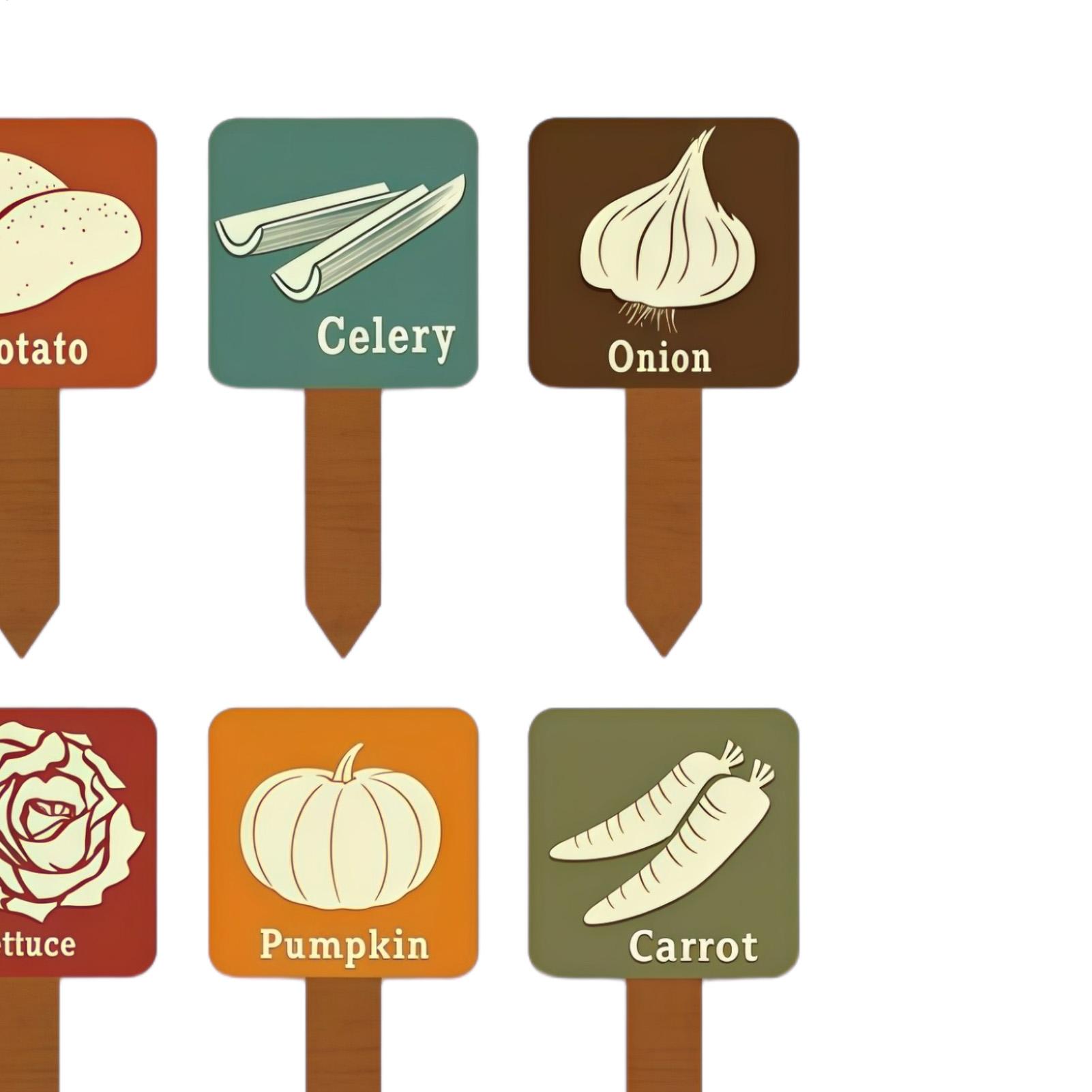Vegetable Garden Signs 15 Piec - Garden Row Marker review and price