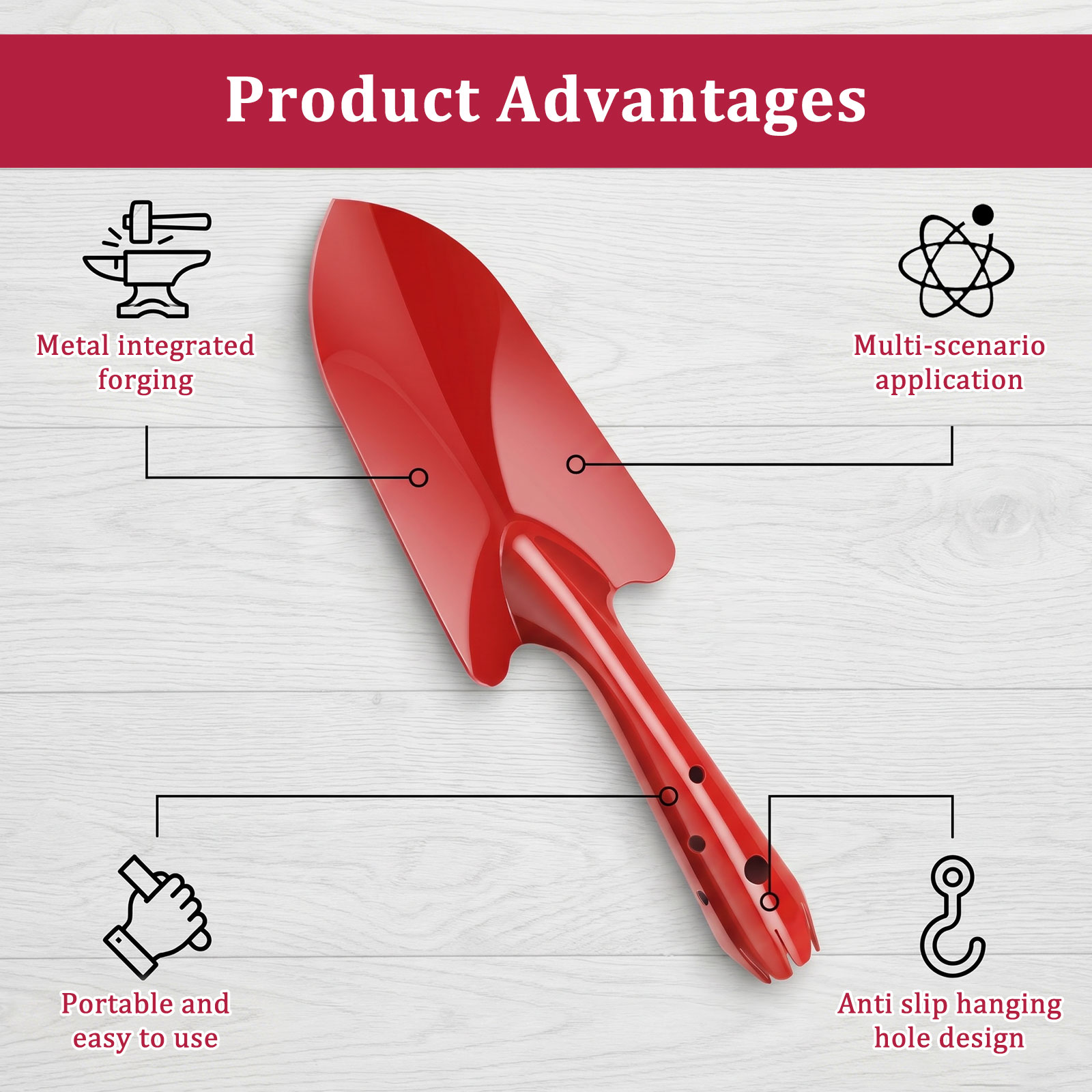 Garden Trowel Rust Resistant M - Gardening Tools Spade review and price