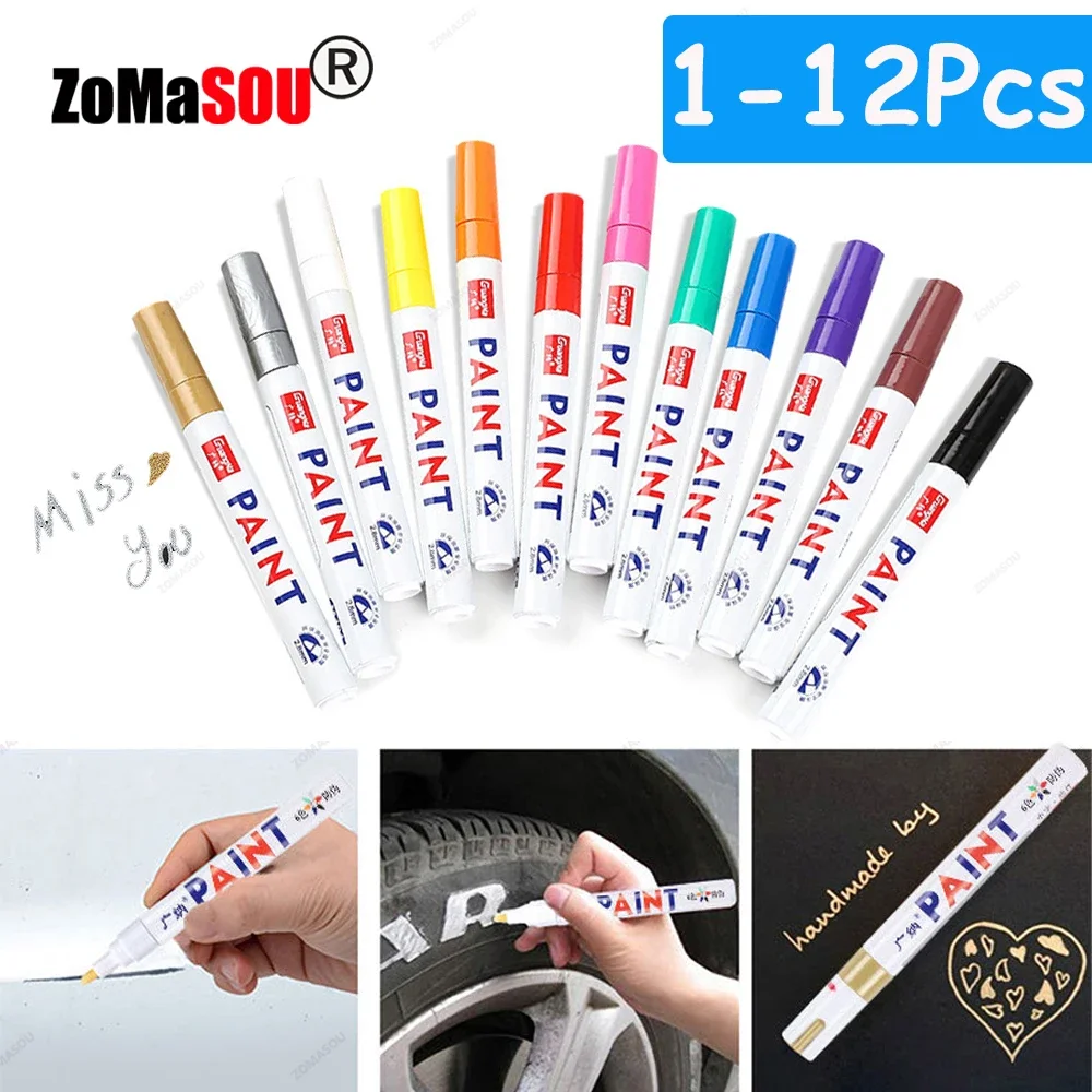 1-12Pcs White Permanent Paint  - Garden Row Marker review and price